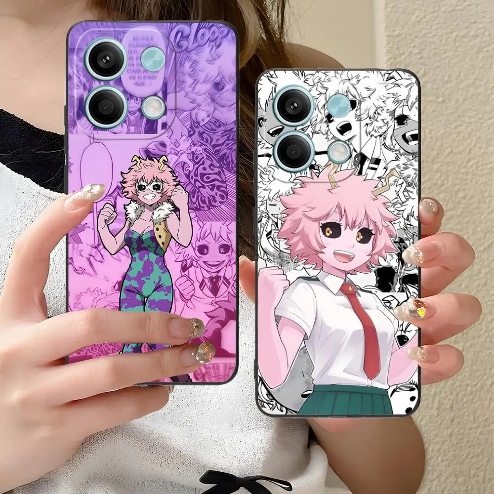 

Чехол для телефона Hero Academia Mina Ashido для Xiaomi Redmi Note 14 13 12 11 A5 3 2 1 Pro Plus 4G 5G с цветной печатью, защитный роскошный чехол