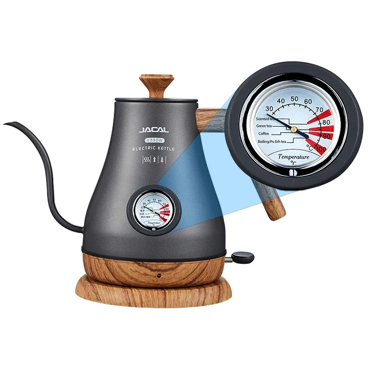 Fast Boiling Hot Water Kettle Stainless Steel for Pour-over Coffee & Tea kettle With Thermometer