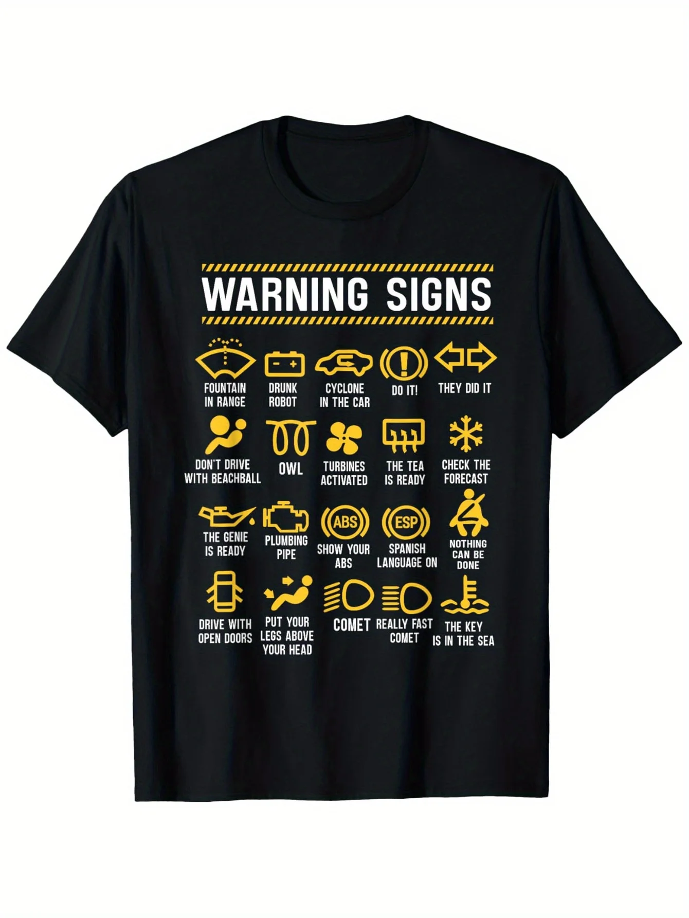 Warning Sign 101 Fun Car Mechanic T-Shirt for Women - The Perfect Gift for Car Enthusiasts Graphic T Shirts Summer Streetwear
