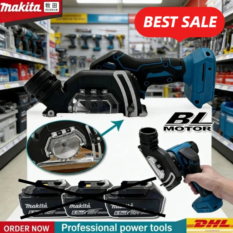 

Makita 3 Inch Power Tool Cordless Electric Angle Grinder 19500RPM Cut Off Tool Tile Cutter 18V for Wood Tile Plastic Power Tool