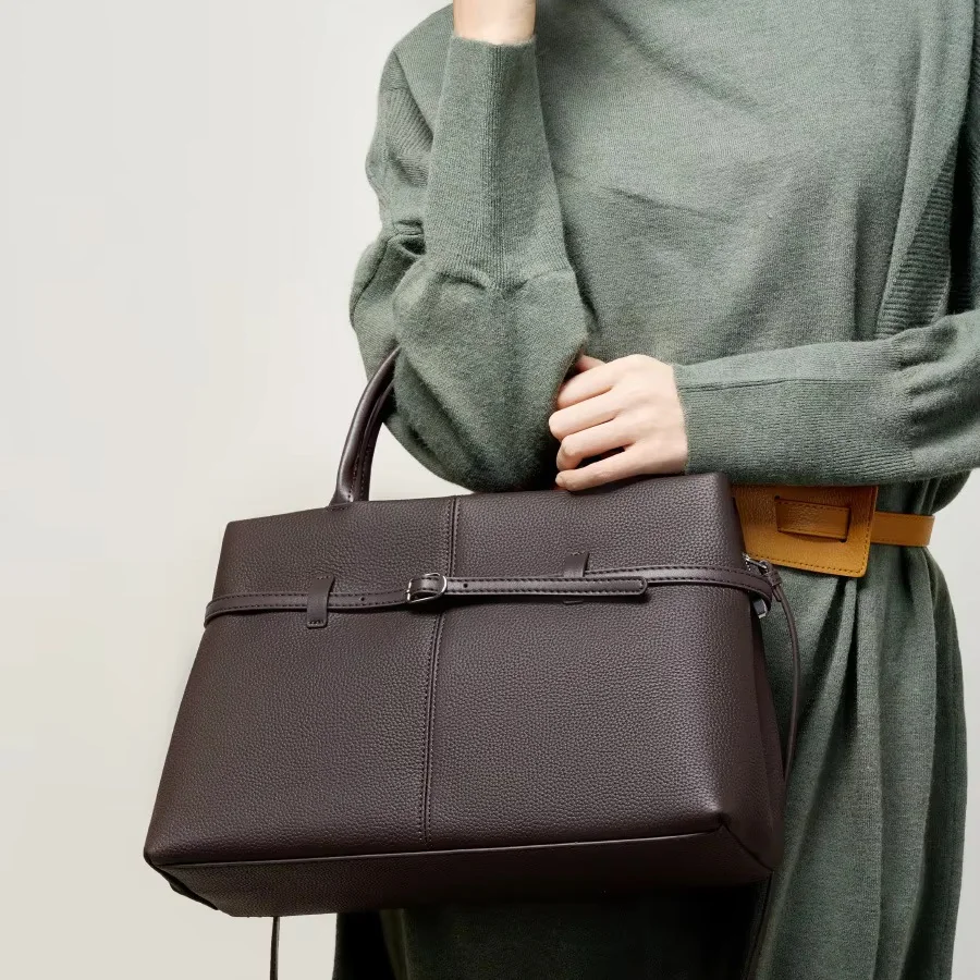 Fashion Genuine Leather Handbags Female Crossbody Bags Large Capacity Shoulder Bag Luxury Bags For Women