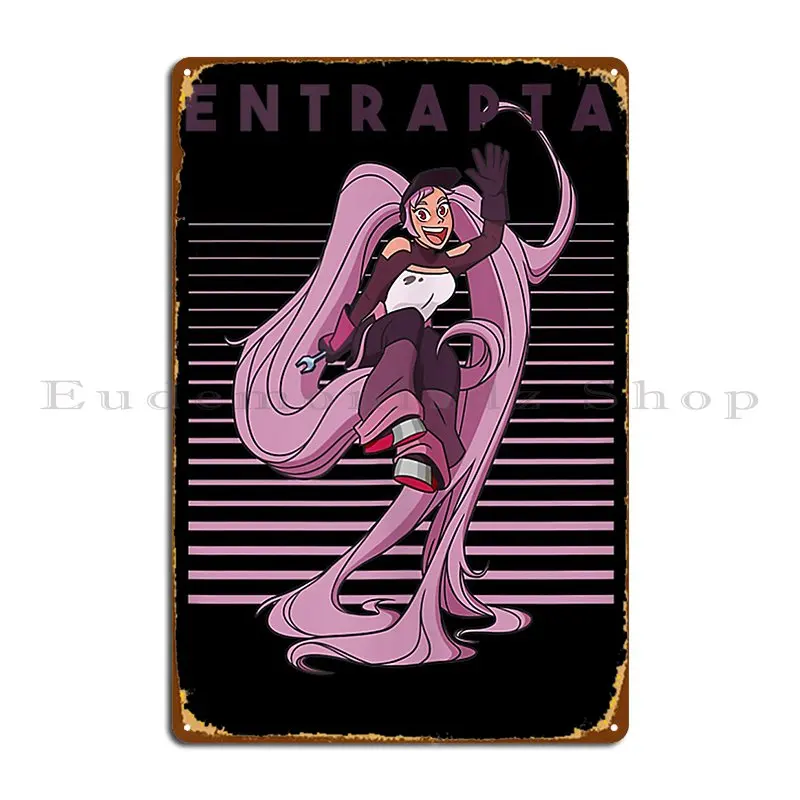 She Ra And The Princess Of Power Stripes Entrapta Metal Sign Living Room Printed Cinema Party Wall Plaque Tin Sign Poster