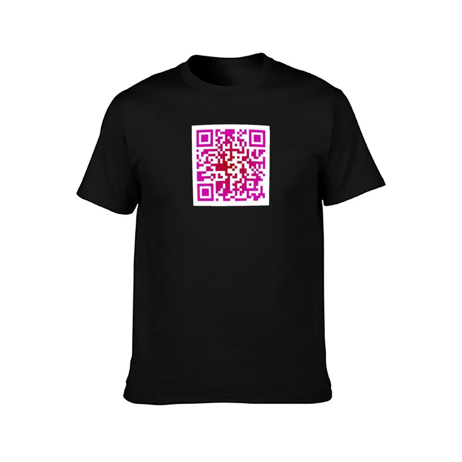 Middle Finger - Prank QR Code T-Shirt Lightweight Casual Summer T-Shirt view 2