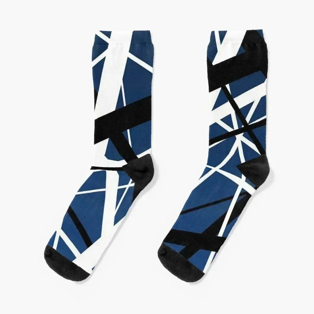 White black on blue Socks christmass gift custom sports luxe Socks Man Women's