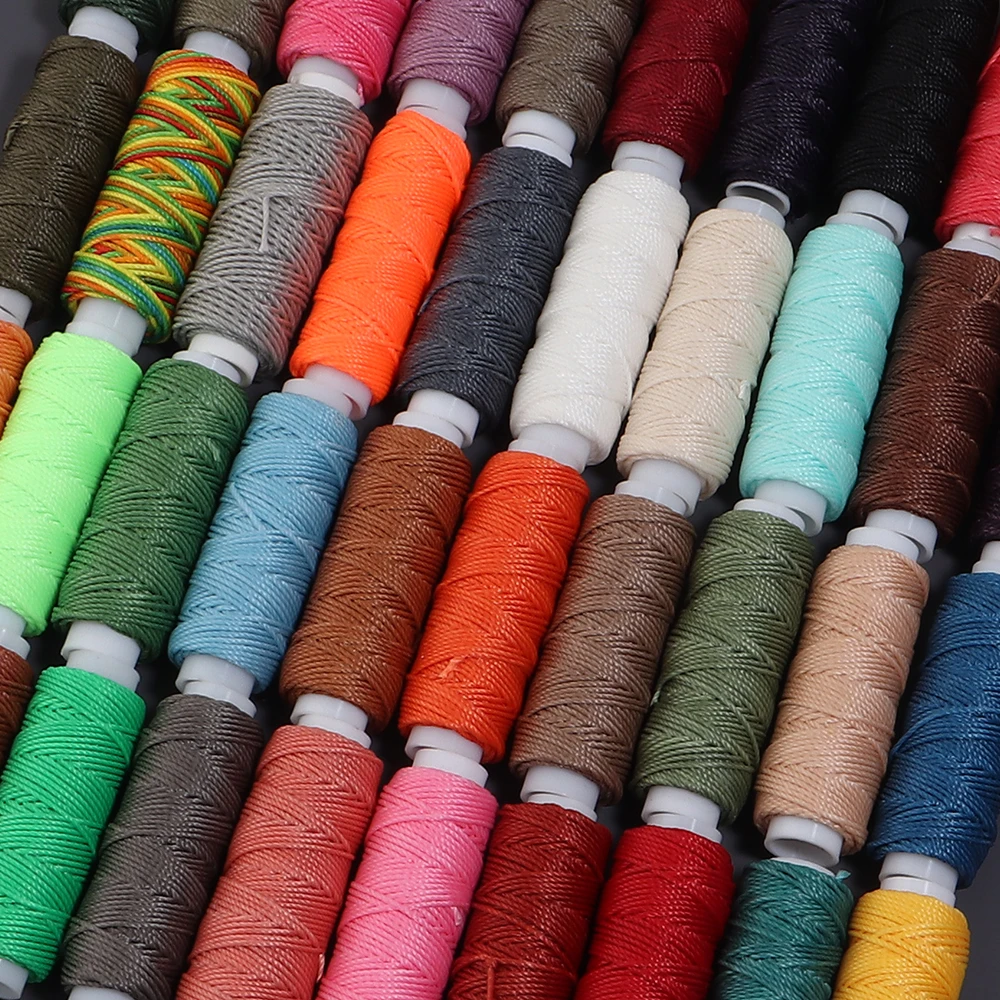 15 Meter 0,8 mm gewachste Schnur, bunte Polyester-Flechtschnur für DIY-Handarbeiten, Armbänder, Halsketten, Schmuckherstellungszubehör – Detail 6