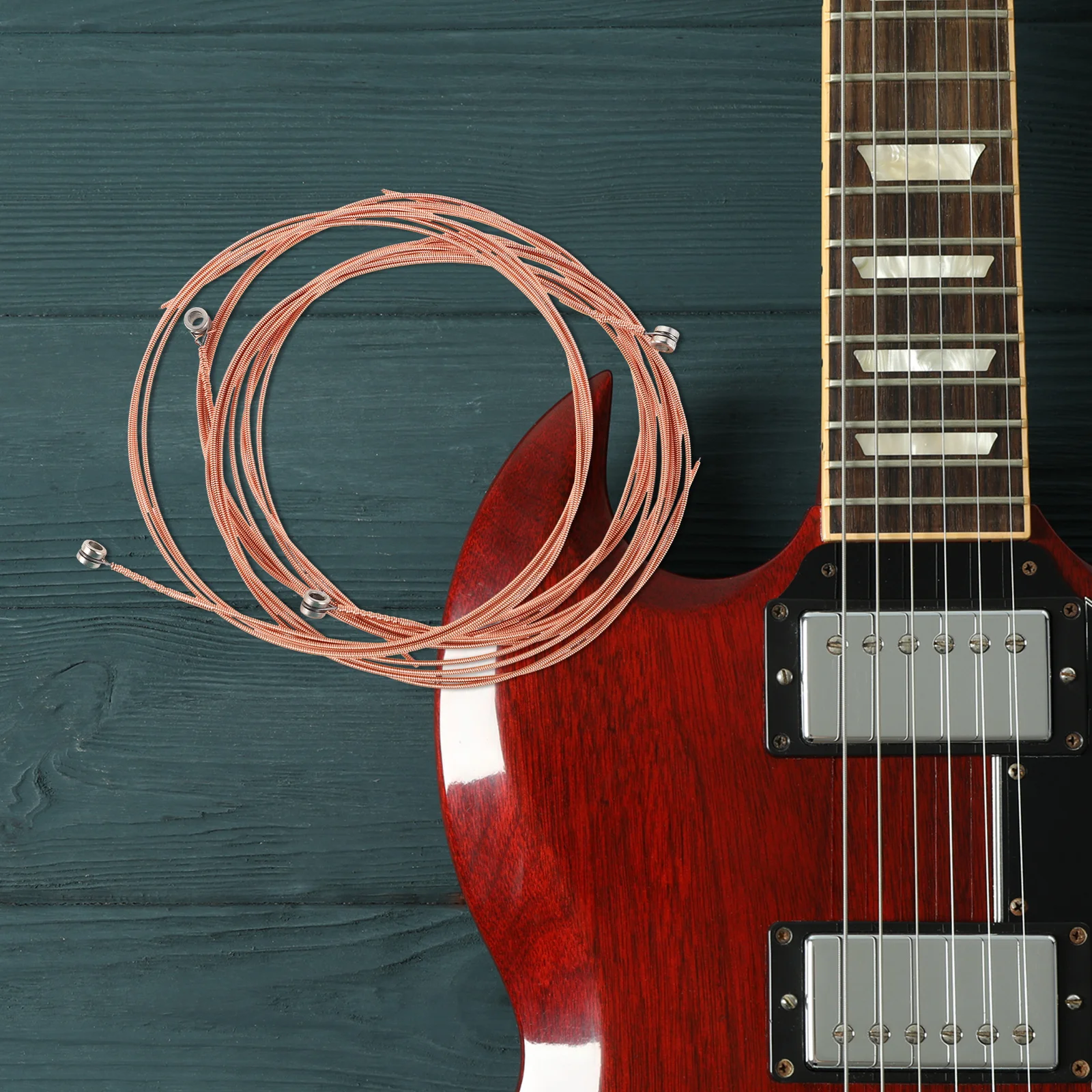 

12Pcs Steel Acoustic Strings Set for Guitar Replacement Bright Clear Tone Enhanced Durability Folk Instrument Players Essential