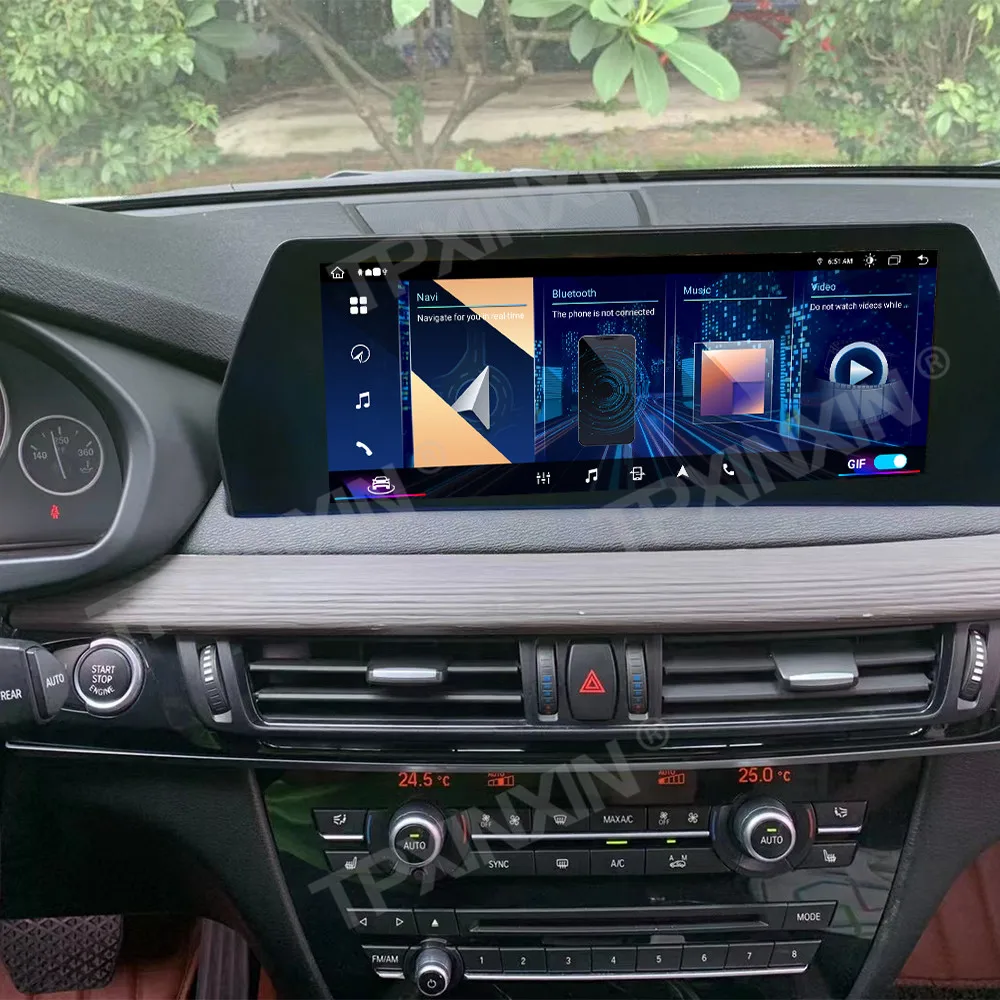 Car Radio Stereo Receiver For BMW X5 X6 F15 F16 2014~2018 Android 13 Multimedia Ultra Thin Bezel Screen GPS Navigation Head Unit