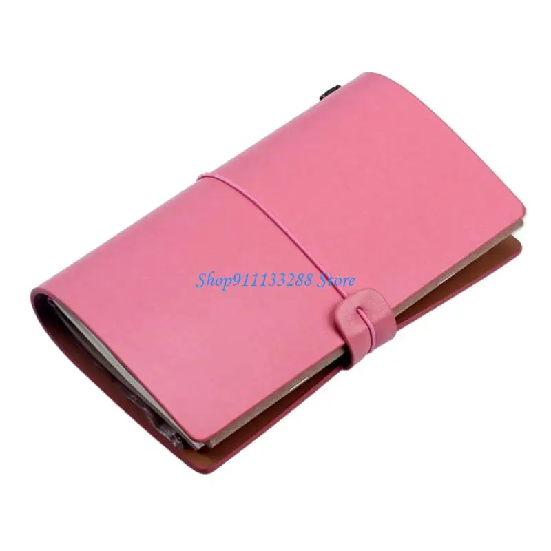 G88D Compact PU Leather Notebook with Multiple Inserts Size Portable Diary Suitable for Students Professionals