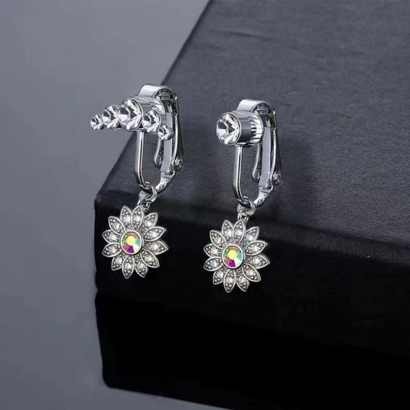  Versatile Belly Button Clip No Piercing Zirconia Navel Ring Accessories for Her