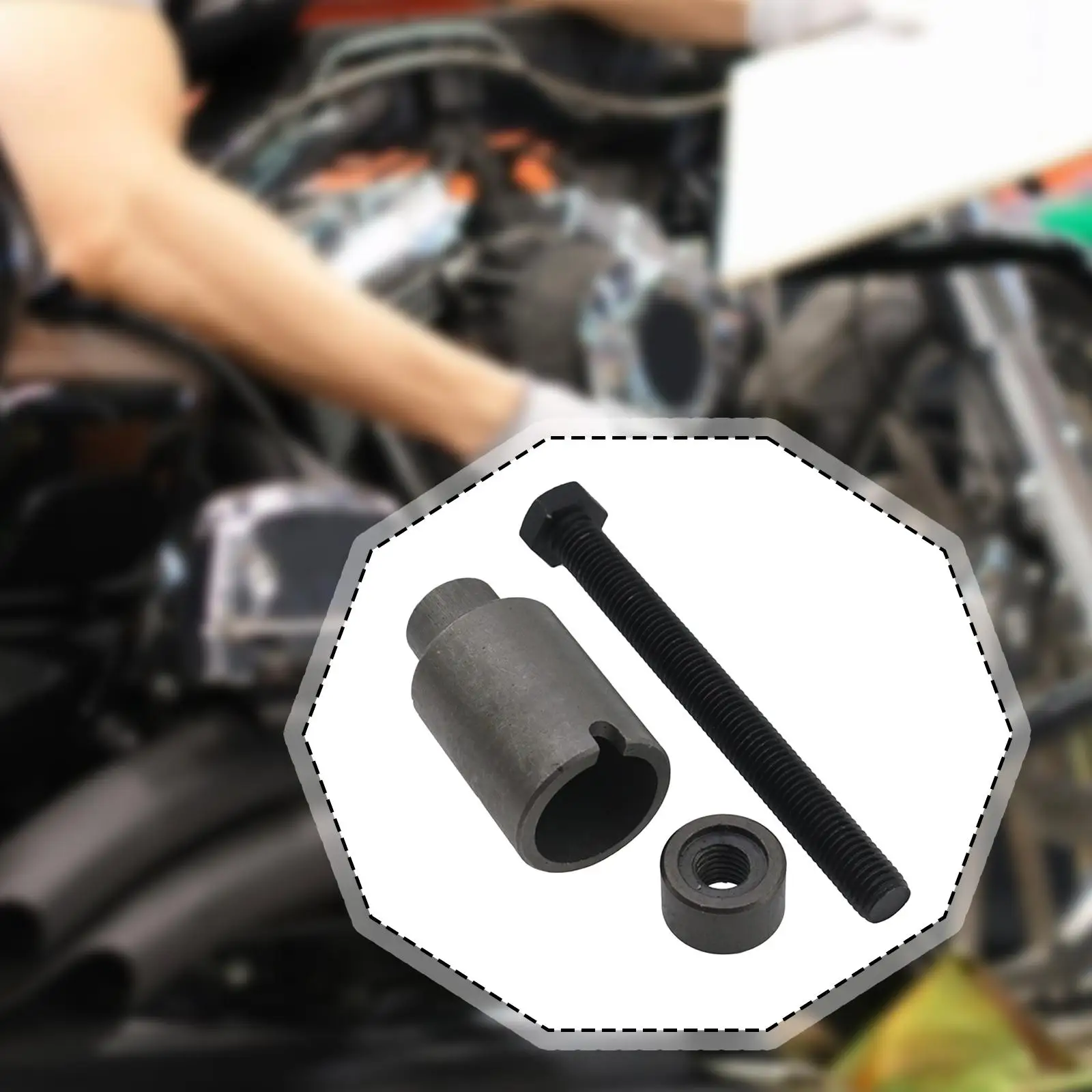 Motorcycle Engine Bushing Removal Tool Durable Steel Extractor Hanger Sleeve Puller for Professional Maintenance