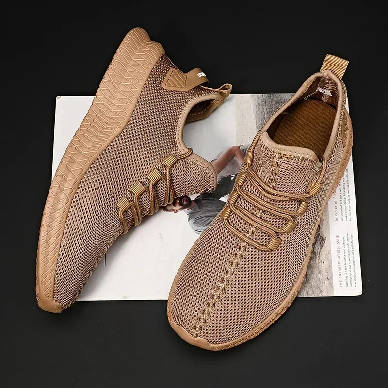 New Men Running Shoes Plus Size Lightweight Breathable Walking Shoes for Men Comfortable Non Slip Air Mesh Sneakers Man view 5