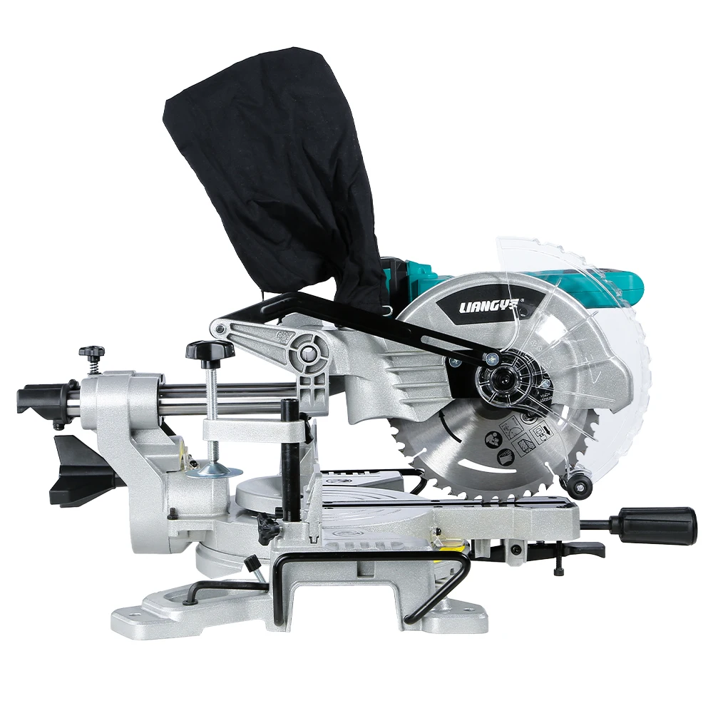 20V 3600rpm 220mm * 70mm Max Capacity 2-Steel Rail Cordless Slide Compound Miter Saw BARE TOOL