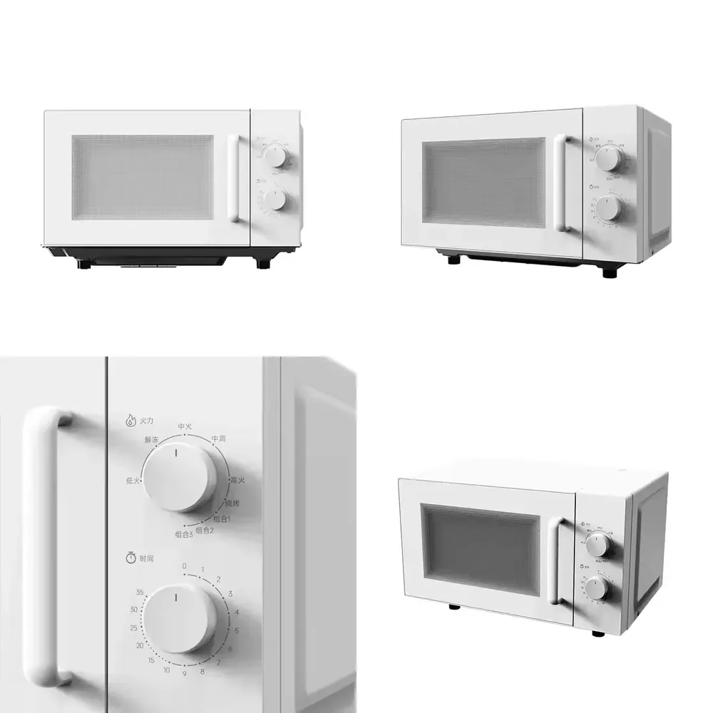 In Stock 25L Stainless Steel Energy Efficient Class a Home Cooking Electric Multifunction Microwave Oven Baking Time Control