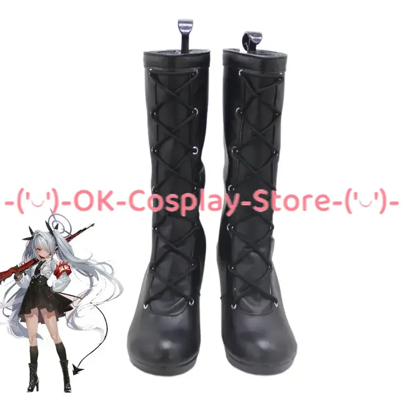 

Siromi Iori Cosplay Shoes Game Blue Archive Cosplay Props Halloween Carnival Boots PU Shoes Custom Made