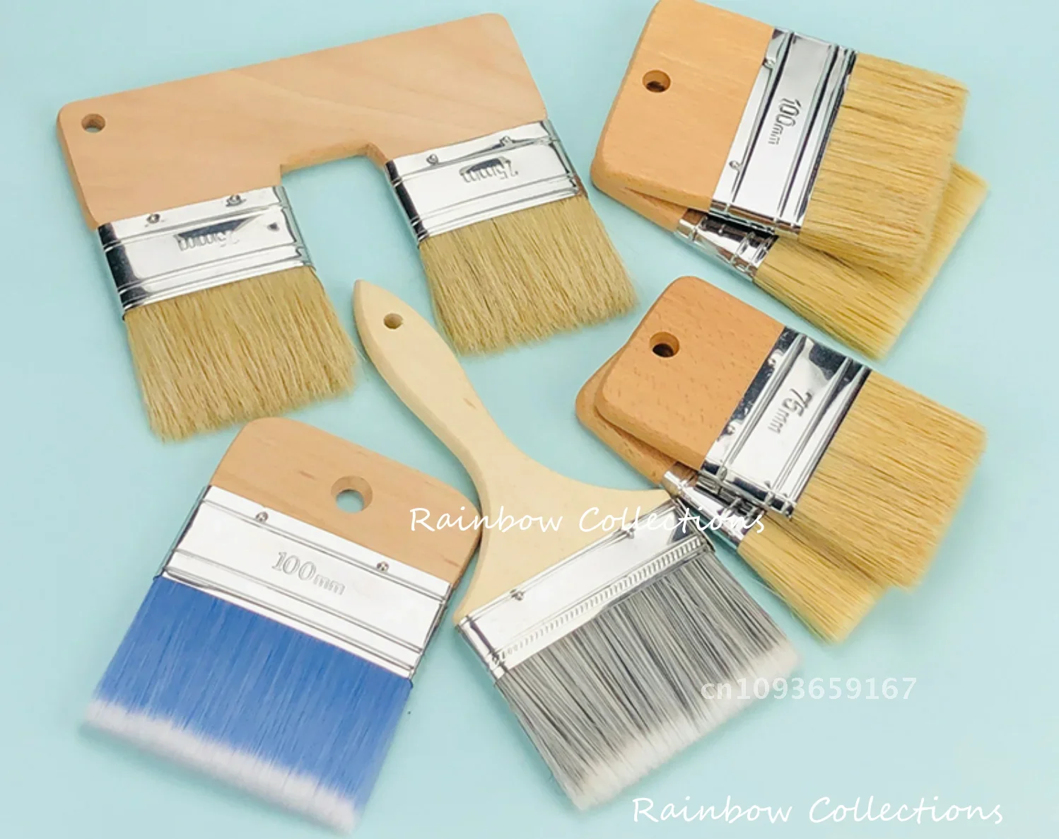 

1pcs Multifunction Wooden Handle Bristle Paint Brushes tool Wall Set Artist Brush construction Paint Brushes Furniture Paint for