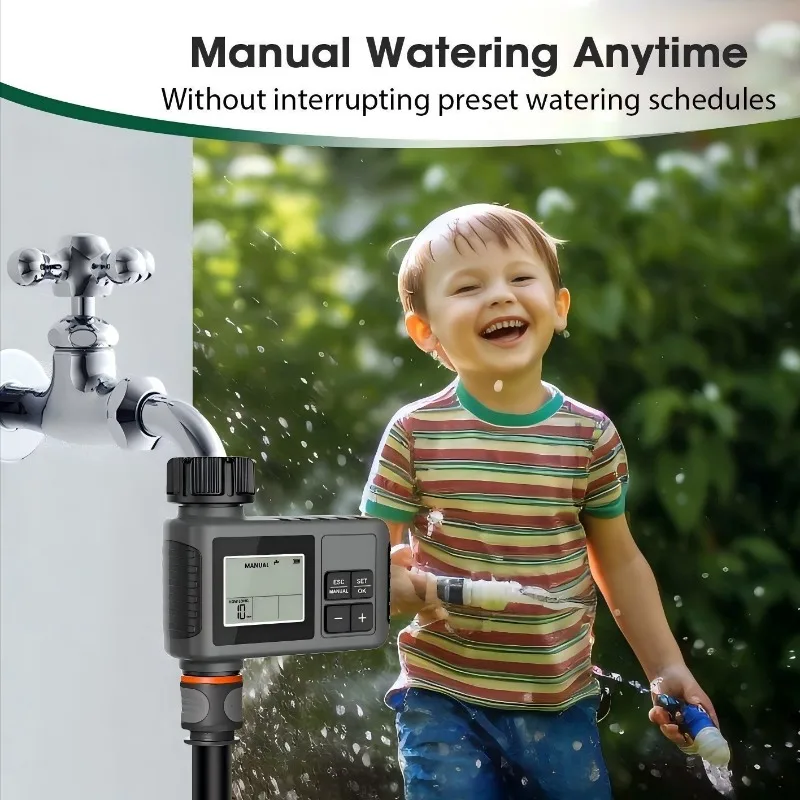 

Intelligent Irrigation Controller Outdoor Garden Watering Controller, Horticultural Potted Plants Automatic Irrigation Timing