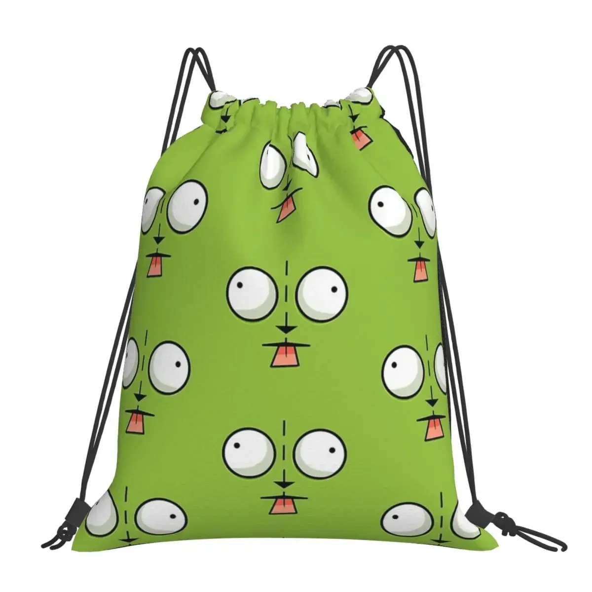 Gir Face - Invader Zim Cartoon Backpacks Multi-function Portable Drawstring Bags Sports Bag BookBag For Man Woman School