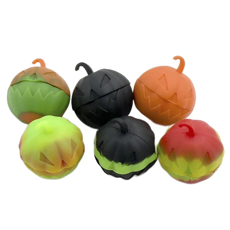 Nonstick Pumpkin Jar Silicone Container Bottle 3ml Oil Wax Case Storage Box Face Case Cosmetic