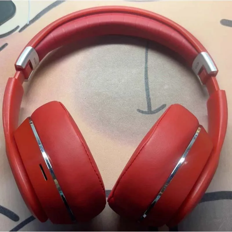 Auriculares inalámbricos VJ320, compatibles con tarjetas de almacenamiento TF, auriculares BT5.0, bobina dinámica grande de 40mm, orejeras de cuero suave, auriculares de moda