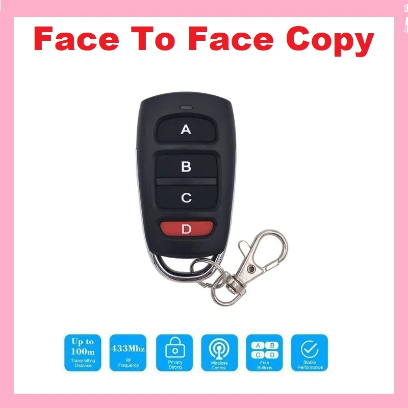 Duplicator 433Mhz Fixed Learning Code Universal Garage Remote Controller 433 mhz Command Clone Self-copying Automation Gate Door