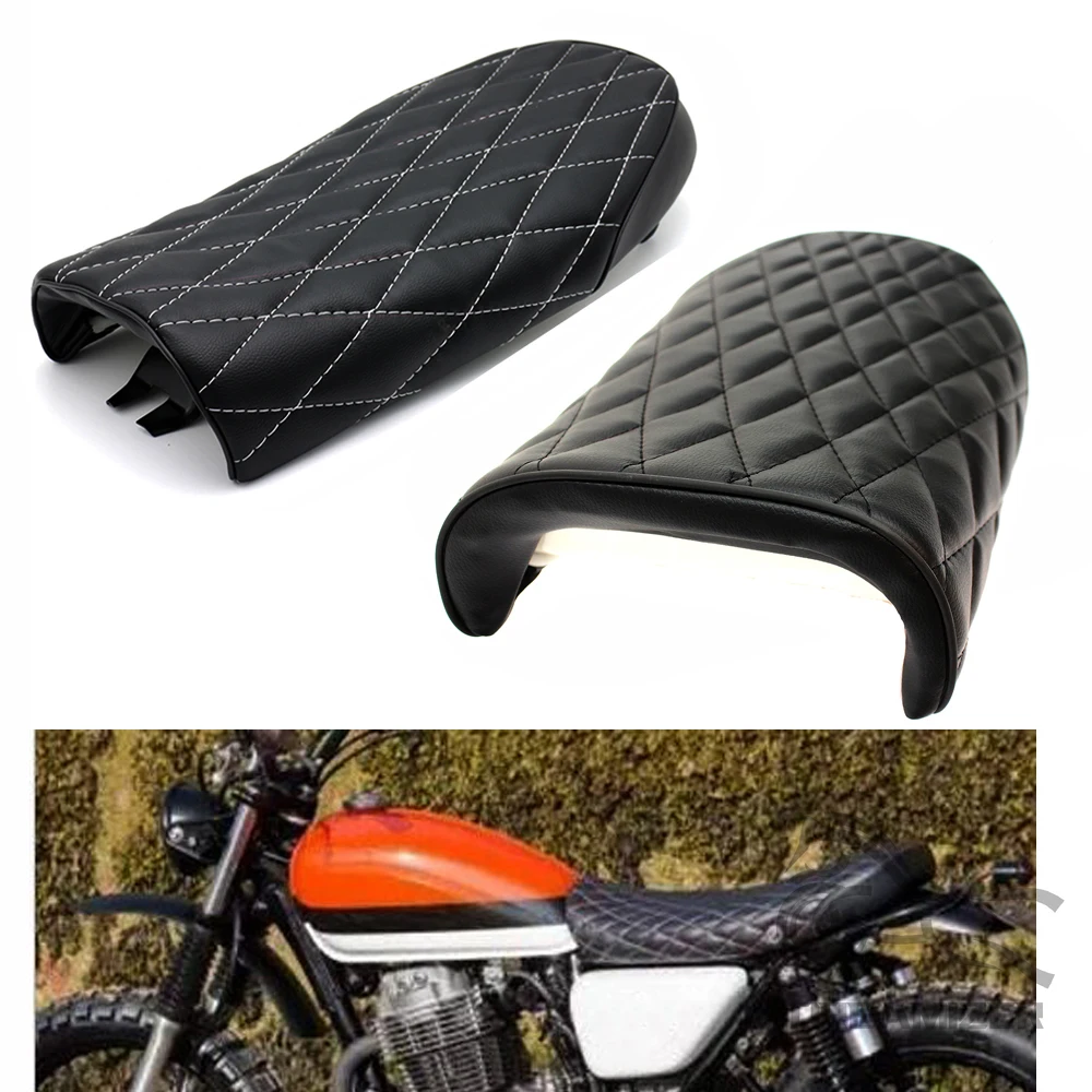 

Universal Motorcycle Cafe Racer Seat Vintage Saddle Flat Pan Retro Seat Retro Cafe Racer For Honda CB CL CB500 CB550 CB750