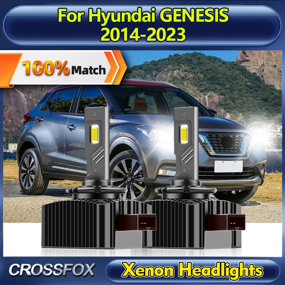 

2Pcs 120W HID Xenon Bulbs 6000K Car Xenon Headlamp 12V LED Headlight For Hyundai GENESIS 2014-2017 2018 2019 2020 2021 2022 2023