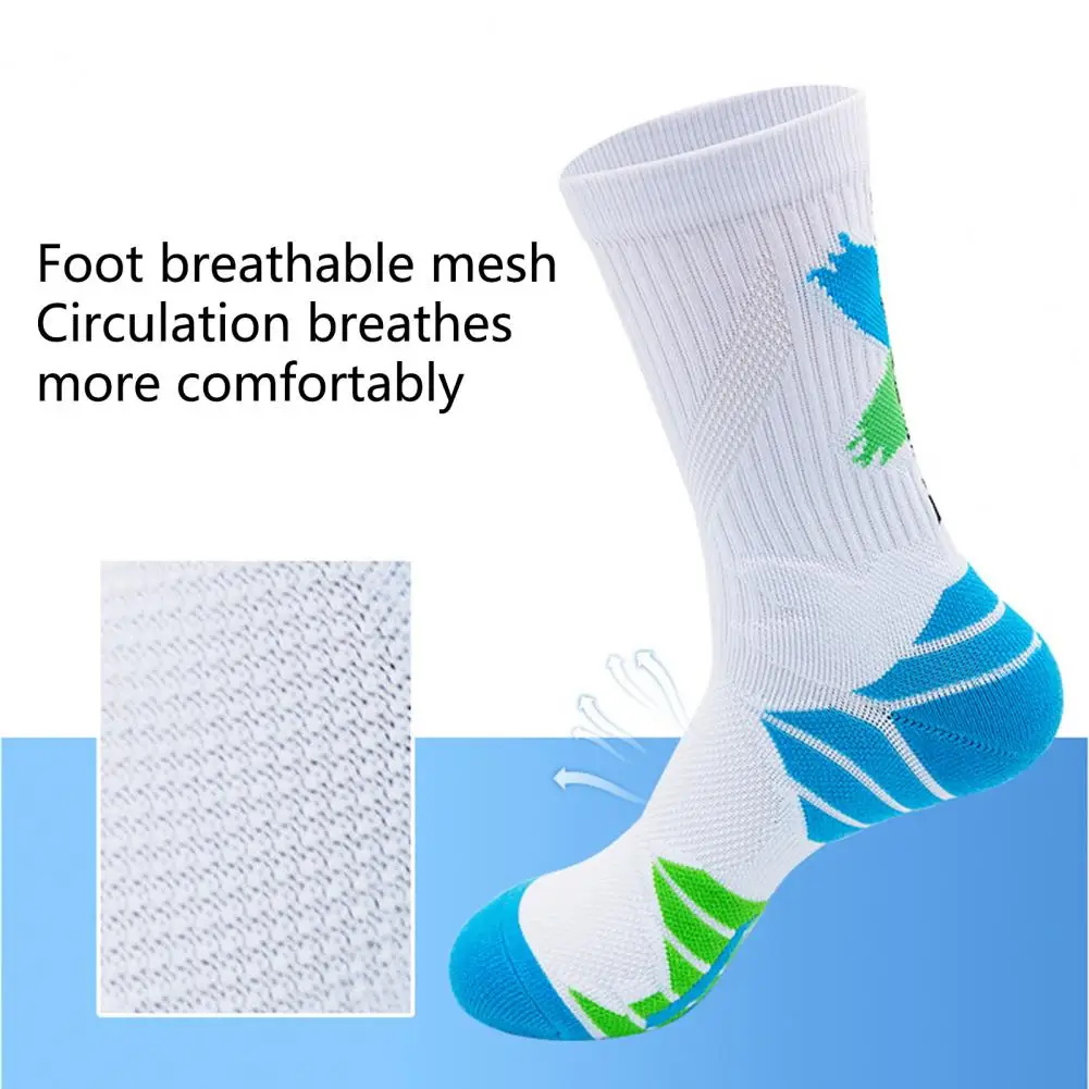 Basketball Socks Anti-deformed Long Socks Shockproof Foot Protector  Stylish Thicken Running Socks