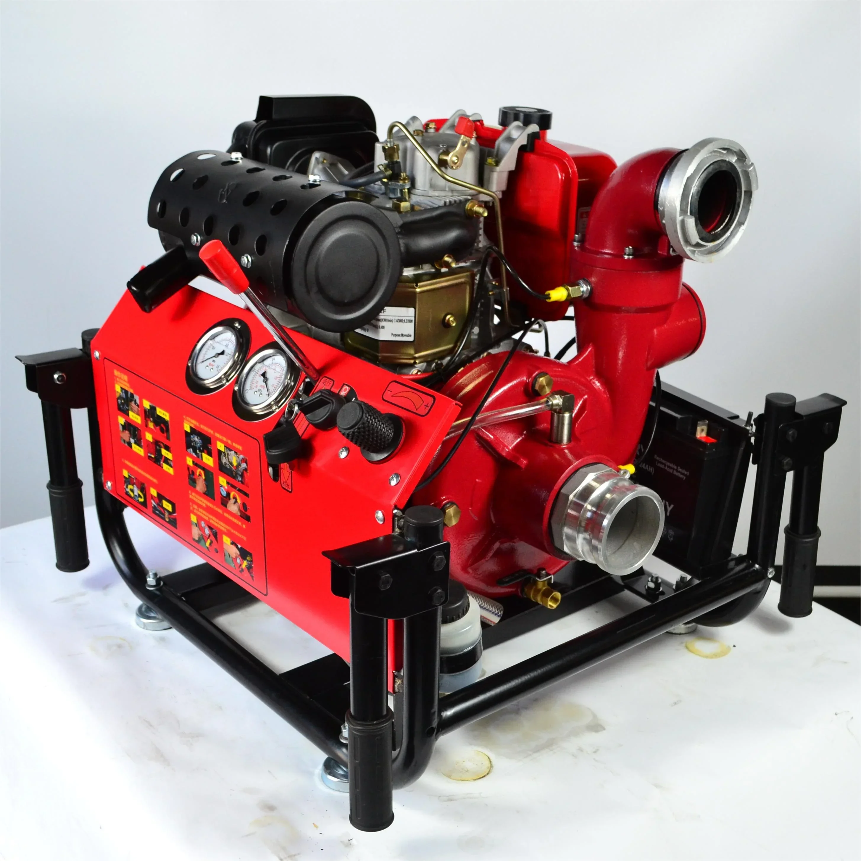 New Type 192F 13hp 2.5inch Cast Iron High Pressure Fire Fighting Pump Set
