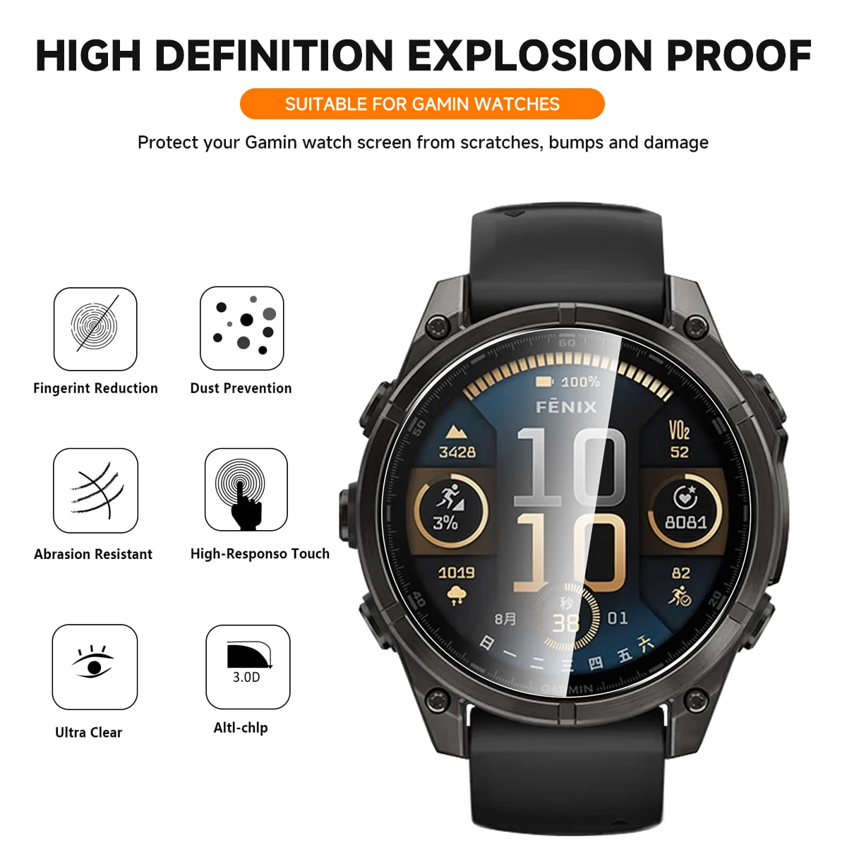 Закаленное стекло для часов Garmin Foreruuner165/955/255, защитная пленка для экрана, позиционирующая пленка против царапин для аксессуаров Garmin