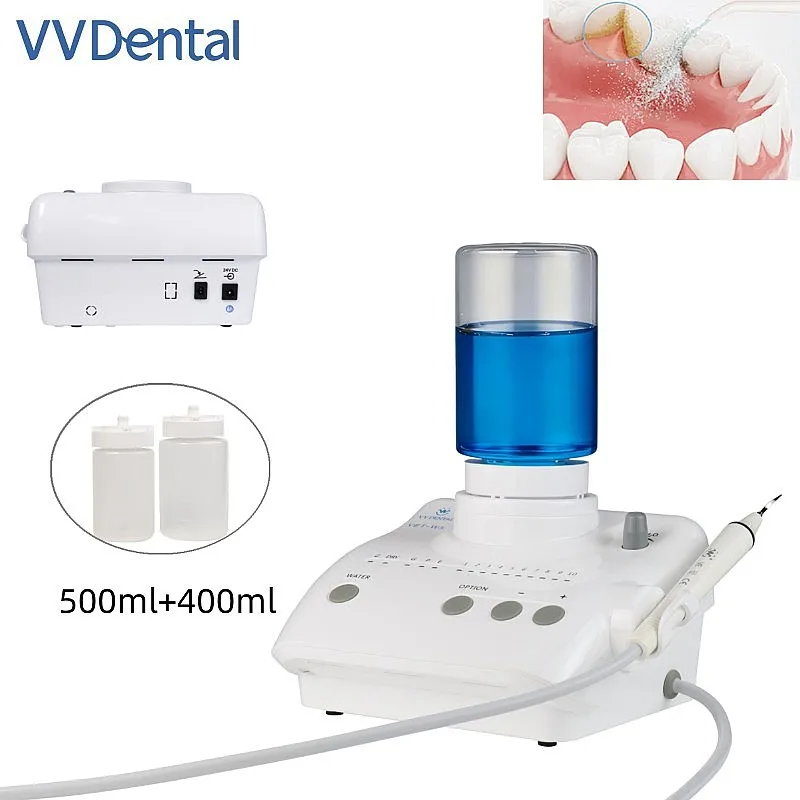 Dentals VET-W3 Ultrasonics Scaler Deep Cleaning Oral Machine with 2 Water Bottles Calculus Removal