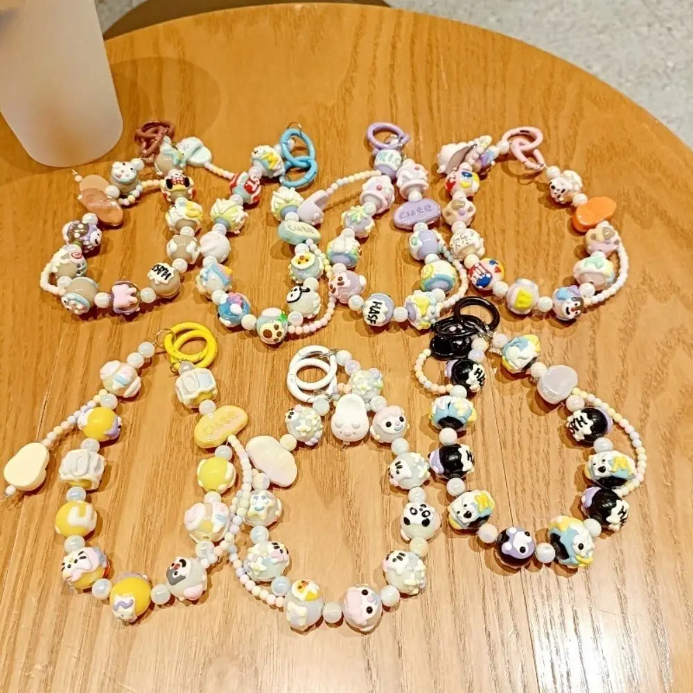 Nuovi simpatici animali catena del telefono cellulare in rilievo fatti a mano portachiavi fai da te decorazione di fascino del telefono ciondoli borsa creativa per le ragazze