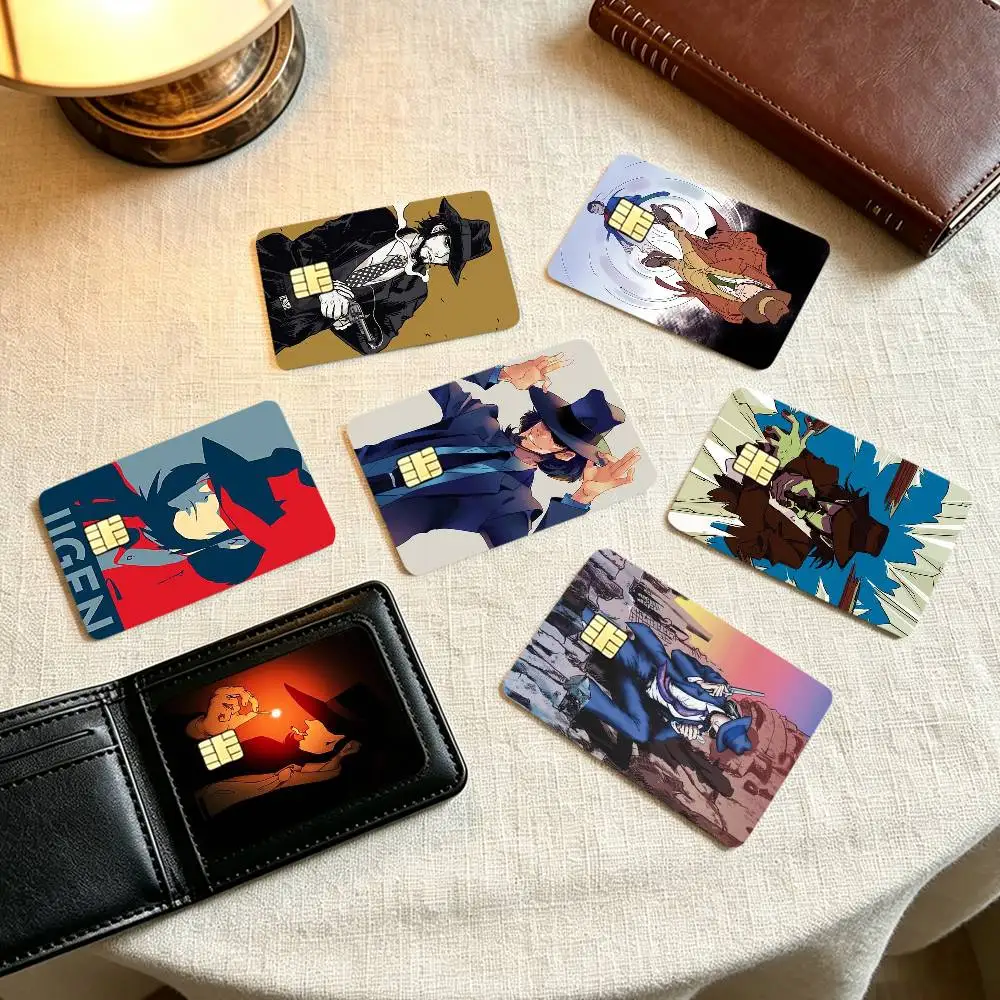 Lupin the Third Daisuke Jigen-n  Credit Card HD Stickers Small Chip Waterproof Sticker Game Card Decal Gift