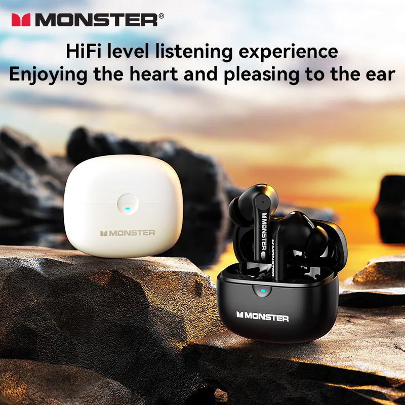 Monster GT16 سماعة لاسلكية Bluetooth5.4 سماعات TWS HIFI جودة الصوت سماعات رياضية سماعة رأس ذكية إلغاء الضوضاء سماعات أذن #1