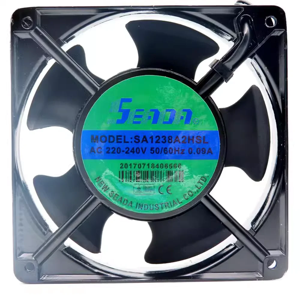 고온 내성 냉각 선풍기, SA1238A2HBT AC220-240V, 0.09A, 12cm 12038