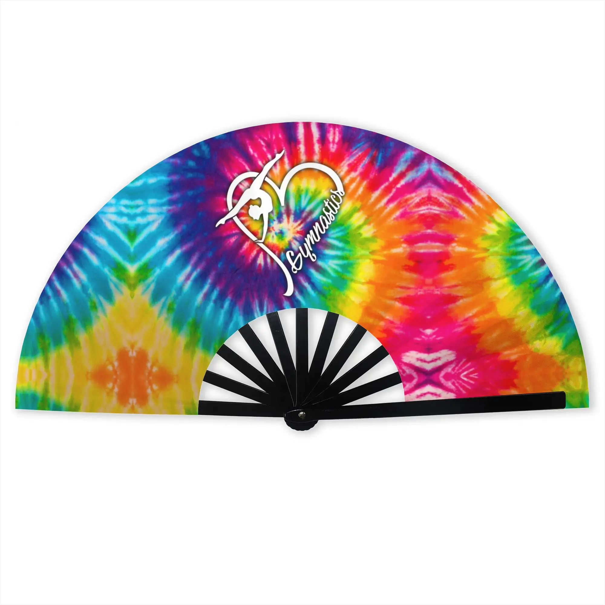 Dance Rhythmic Gymnastics  Stylish Hand Fan Women  Printed Polyester Fan Vintage For Wedding Party Gift