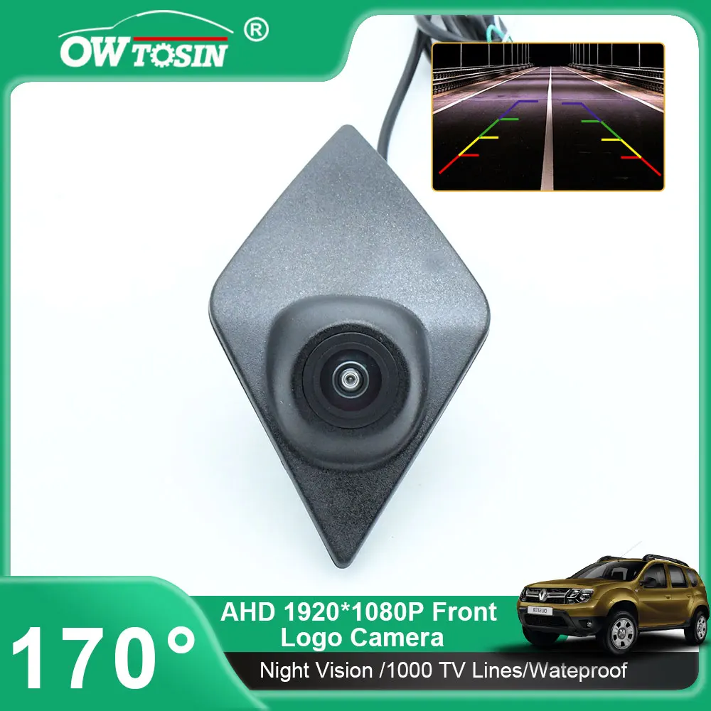 

Передняя камера с логотипом рыбий глаз AHD 1080P для Renault Scenic Megane Trafic Clio Kadjar Captur Arkana, парковочная камера для автомобилей