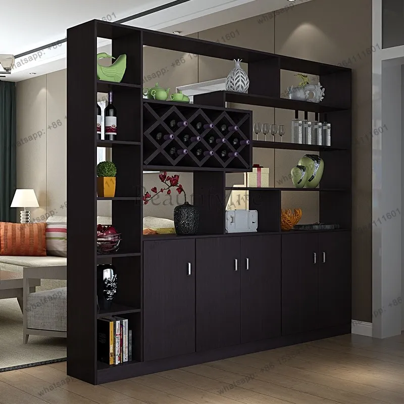 Modern simple living room decorative cabinet screen porch partition wine cabinet