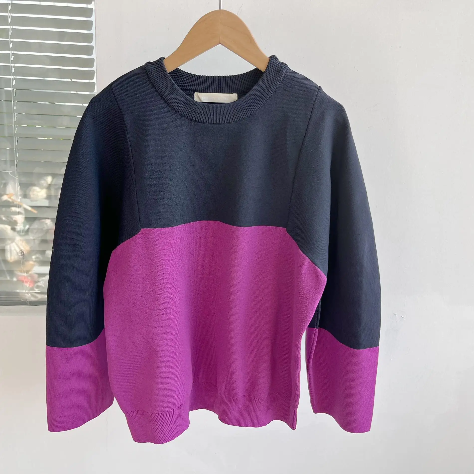 Maglione lavorato a maglia coreano Sle Long Sve Sciolto ort rotondo Ne Top per donna Autunno Inverno Dimagrante Versatile H