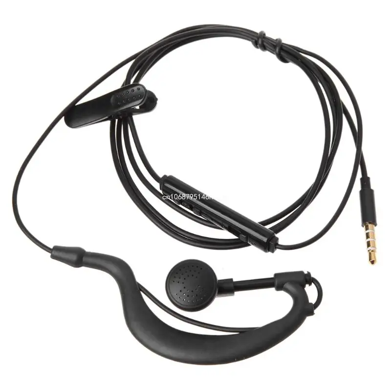 3.5mm Single In-Ear Headset Only Mono Headphone With Mic For phone New Dropship