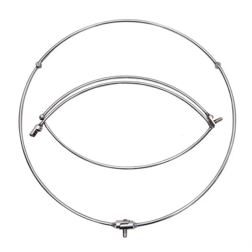 

Stainless Steel Fishing Net Brail Head 35/40/45/50cm Removable Folding Net Head Fish Landing Net Solid Dipnet Tackle Accessory