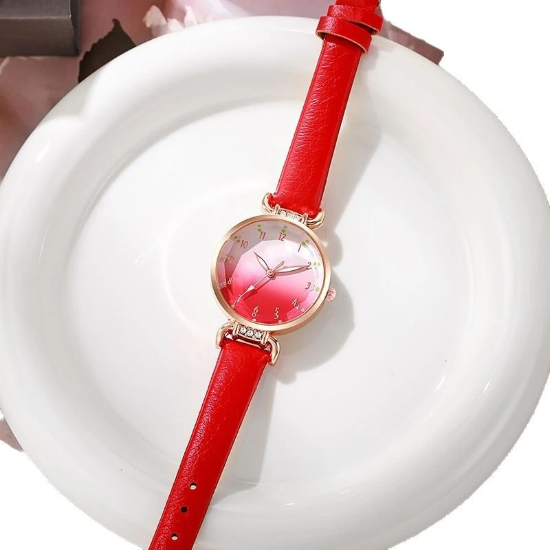 Роскошные женские часы с арабскими цифрами, женские часы, платье, кварцевые часы, модный кожаный ремешок, женские наручные часы ساعات