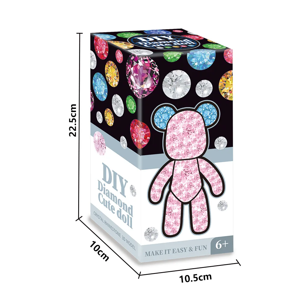 5d diy pintura diamante kits de boneca cristal unicórnio elk bear boneca mosaico bordado strass broca cheia presente decoração para casa
