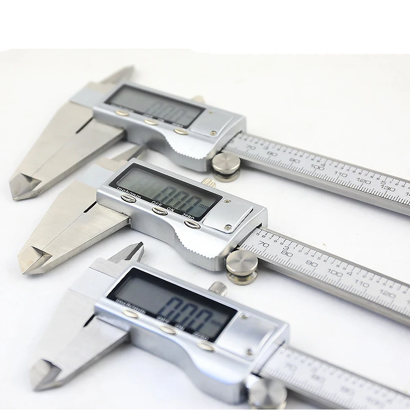 0-150/200/300mm Stainless Steel Vernier Caliper Electronic Measure Tool Accuracy 0.01mm Digital Ruler Measuring Tool