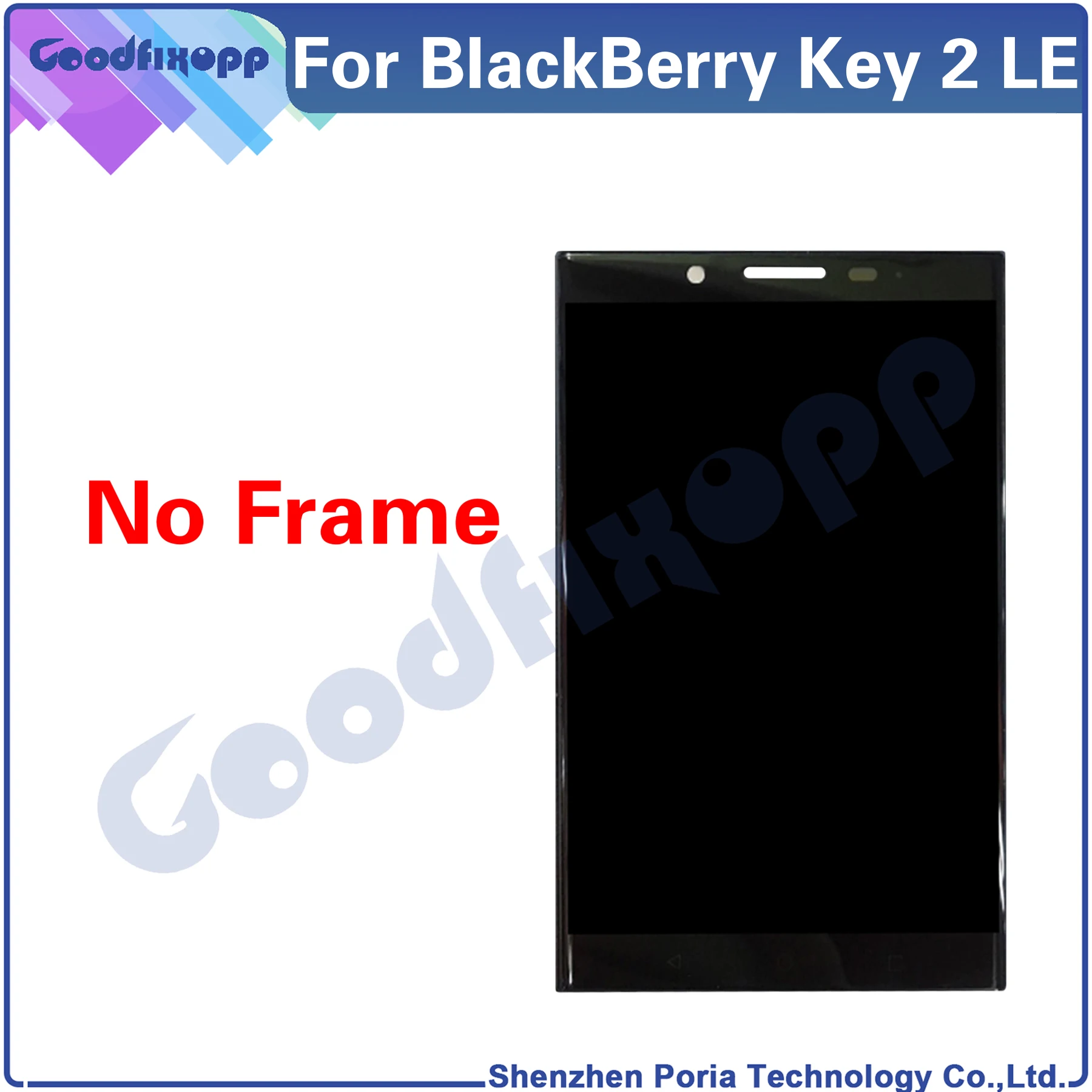 For BlackBerry KEY2 LE BBE100-4 BBE100-5 BBE100-1 BBE100-2 LCD Display Touch Screen Digitizer Assembly Repair Parts Replacement