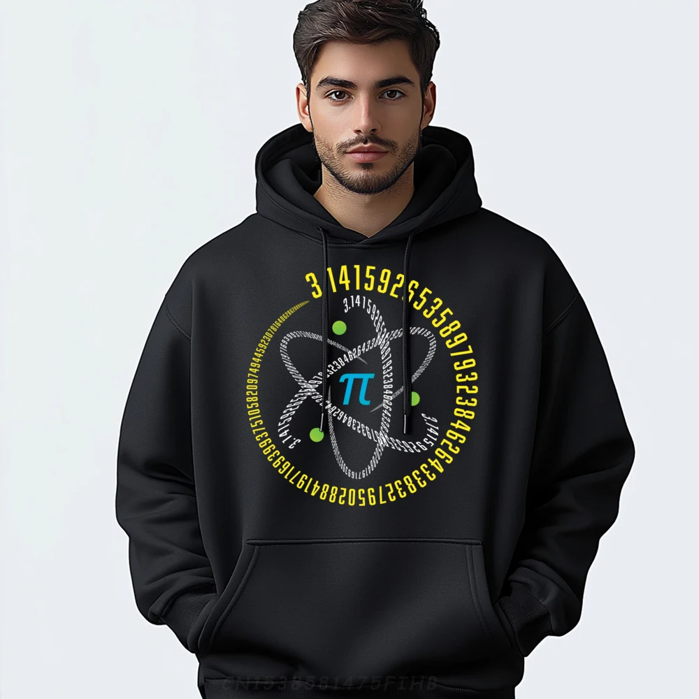 

Round Neck Atom Pi Math Science Stem Mens Hoodies Slogan Graphic Long Sleeve Sweatshirt Classic Normal Clothes