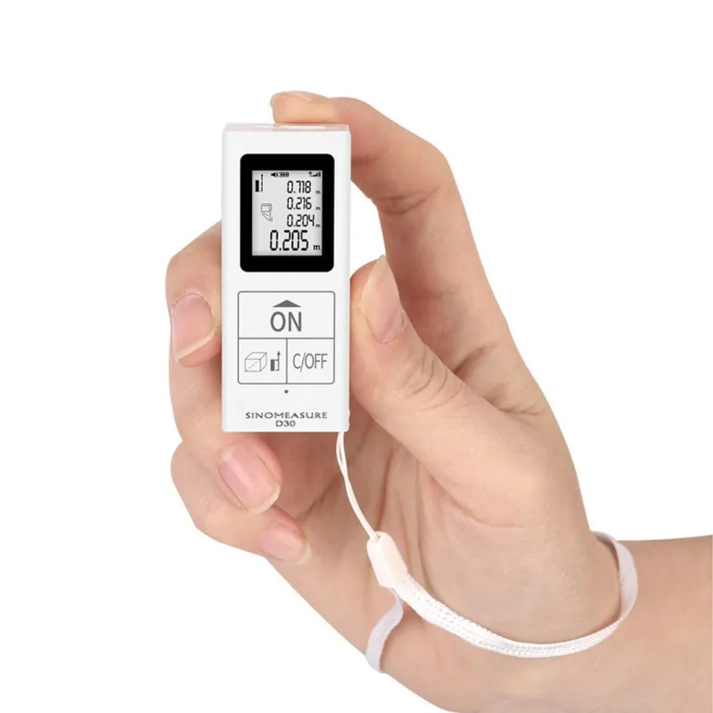 2024 USB 30M IP5 Mini infrared handheld lithium battery charging laser rangefinders electronic measuring ruler measure tool