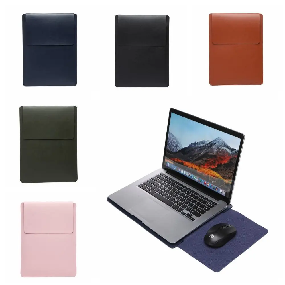 Ultra-thin Laptop Sleeve Bag Case 13-16 inch Multifuntional Laptop Bracket Inner Bag Portable Lightweight Tablet Protect Handbag