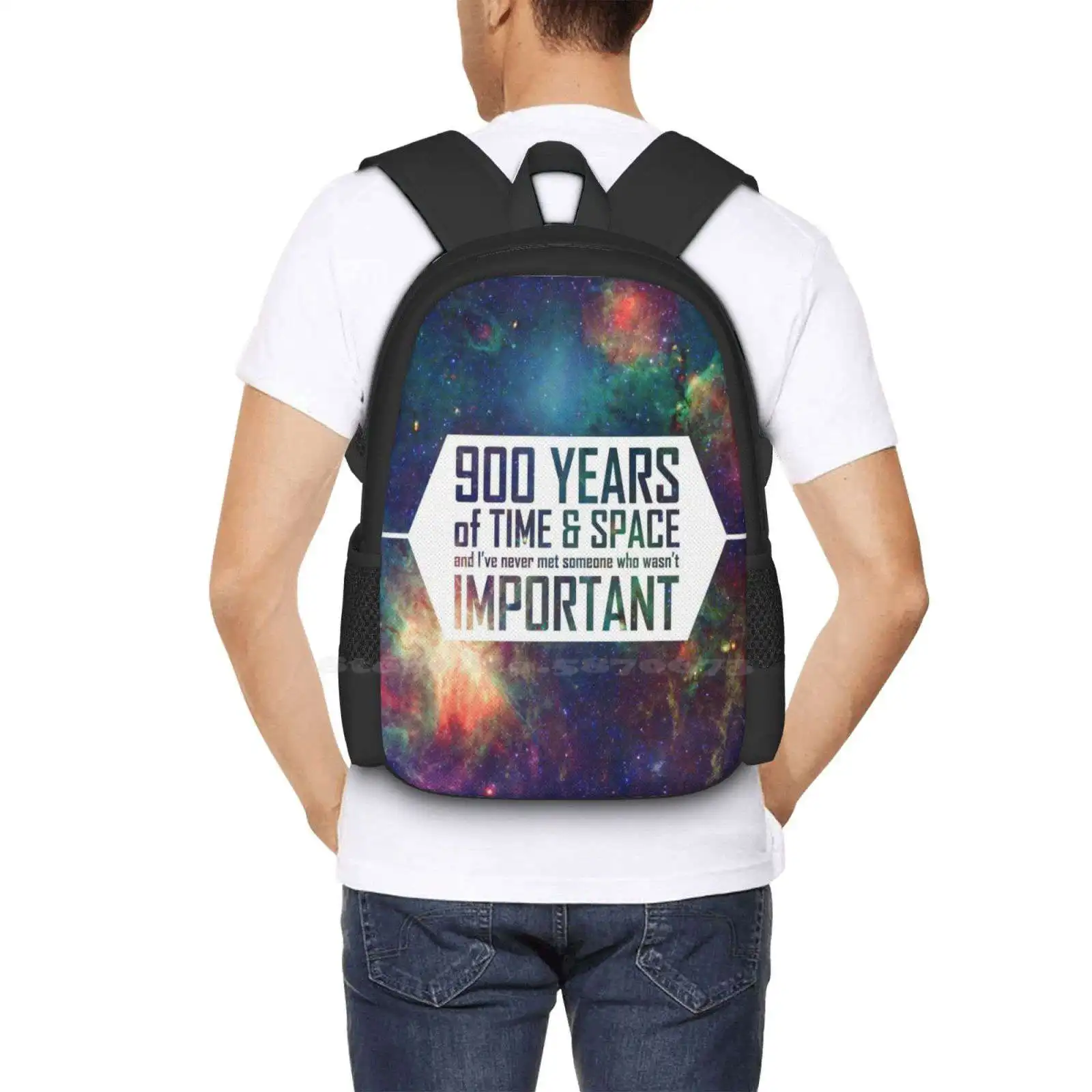 900 سنة من الوقت والمكان على ظهره للطلاب مدرسة الكمبيوتر المحمول حقيبة سفر الخيال العلمي إقتباس وقت الفضاء صندوق الشرطة برنامج تلفزيوني الحادي عشر #6