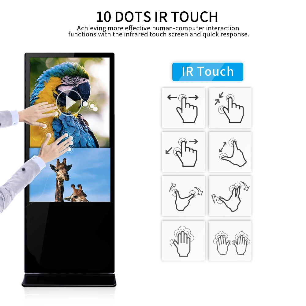55-Zoll-Android-LCD-Werbeplayer mit digitaler Beschilderung