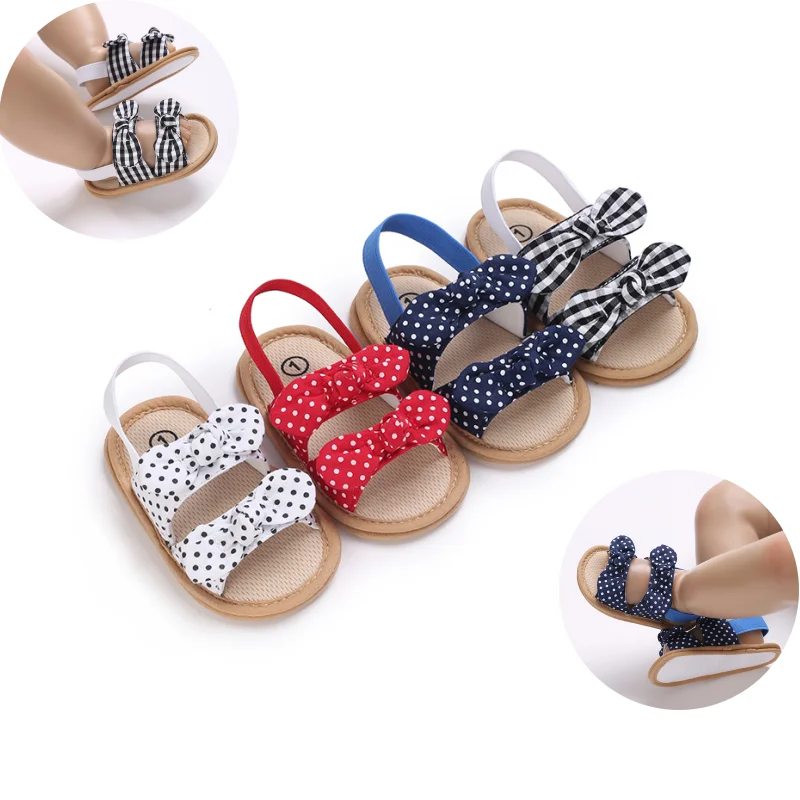 

VALEN SINAPerwalker Summer Baby Vine Love Beach Sandals 0-18 Months Newborn Flat Shoes For Toddlers Sandy Beach Soft Soled Shoes